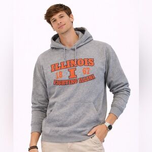 Vintage Russell Athletic Heather Gray University of Illinois Sweatshirt